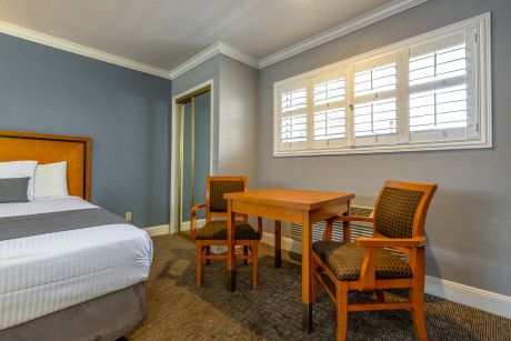 SOMA Park Inn - Civic Center - Queen Bed View with Coffee Table